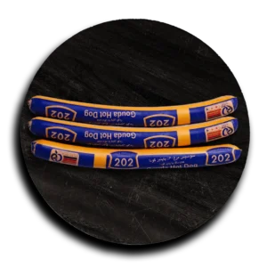 هات داگ 60% مرغ (202)با پنیر گودا